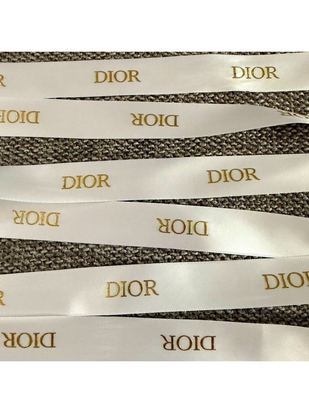 Dior Logo White Authentic Ribbon 79 Inch New - Picture 4 of 9